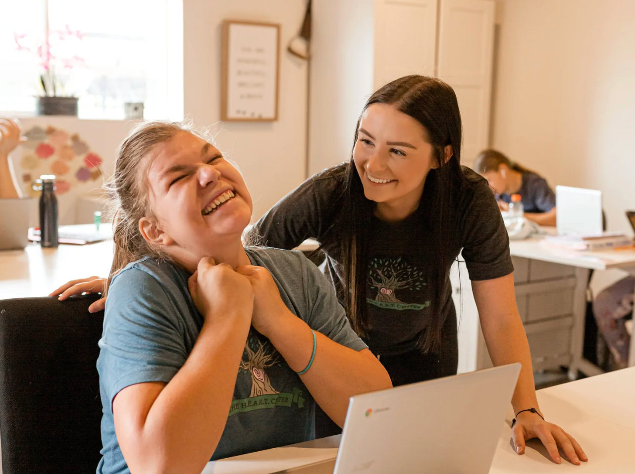 A classroom moment from the H.E.A.R.T. Center website.
